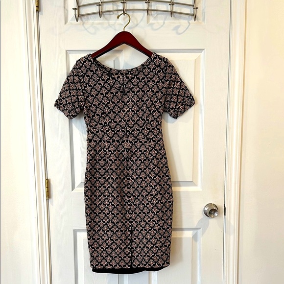 Boden Pink and Black Sheath Midi Dress - Picture 3 of 4